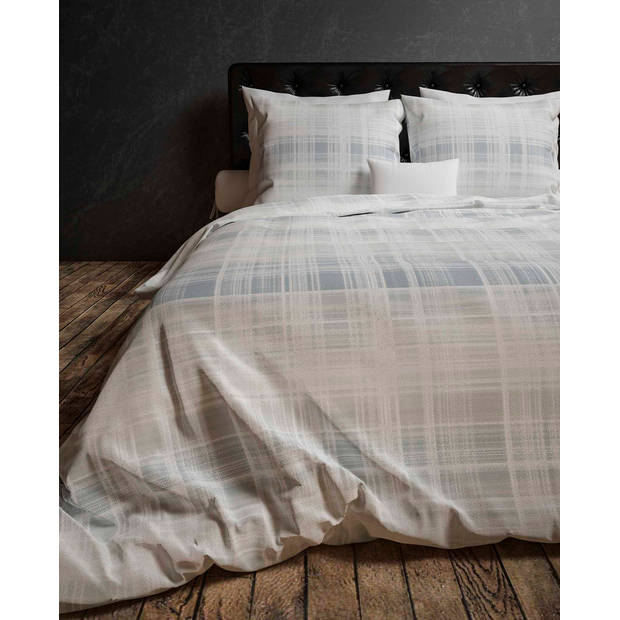 Heckett Lane Dekbedovertrek Flanel Izzy - illusion blue 200x200/220cm