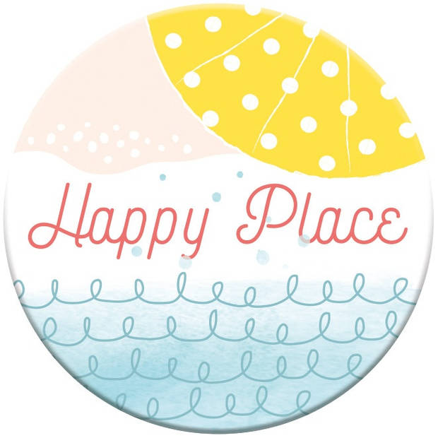 Moses magneet Happy Place 5,5 cm rond