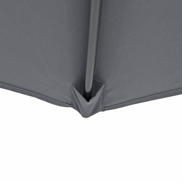 Kopu® Calma Grey - Stevige Ronde Aluminium Parasol doorsnede 300 cm