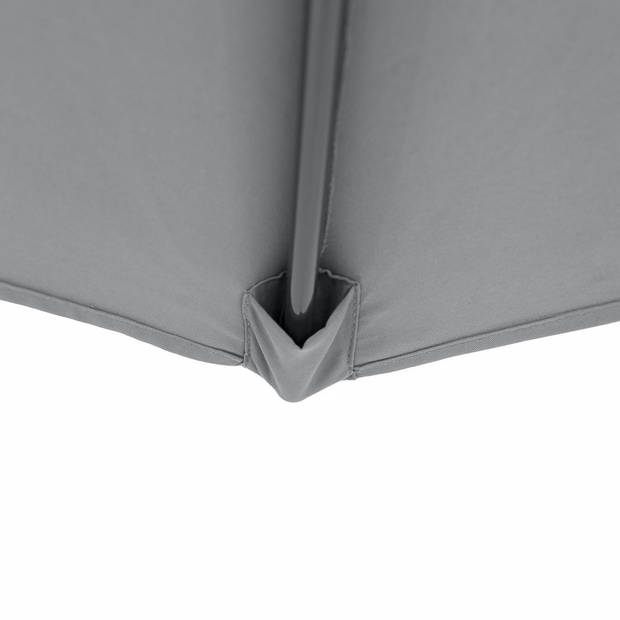 Kopu® Calma Parasol Rond 300 cm met Windvanger - Lichtgrijs