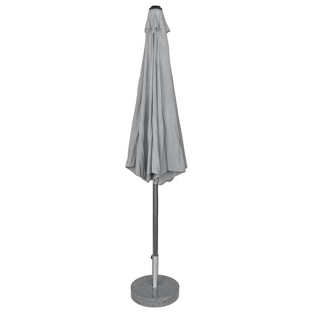 Kopu® Calma Parasol Rond 300 cm met Windvanger - Lichtgrijs