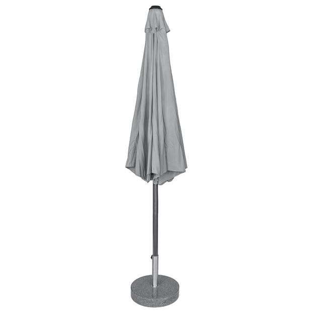 Kopu® Calma Parasolset Rond 300 cm met Hoes en Voet - Lichtgrijs