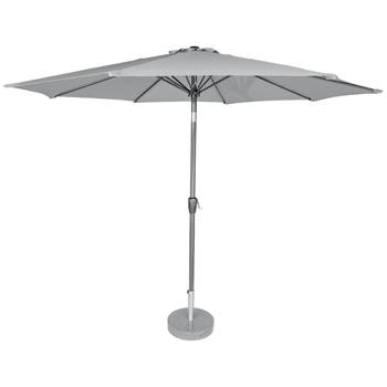 Kopu® Calma Parasol Rond 300 cm met Windvanger - Lichtgrijs