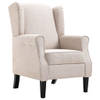 The Living Store Armstoel X - Fauteuil - 68x73x101 cm - Beige