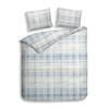 Heckett Lane Dekbedovertrek Flanel Izzy - illusion blue 200x200/220cm