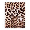 Zo Home Flanel Fleece Plaid Leopard - brown - 140x200