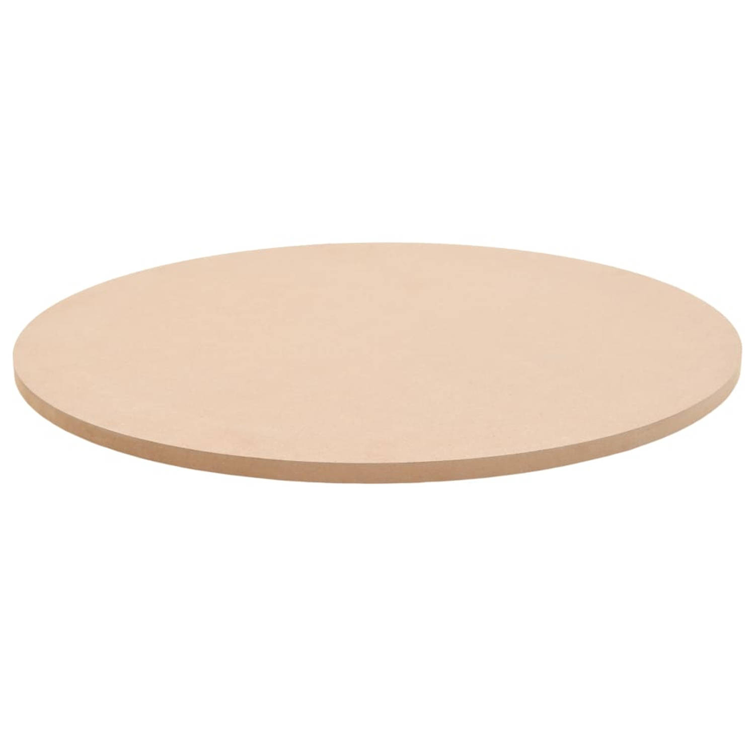 The Living Store MDF Tafelblad - 700mm Diameter - Beige - 18mm Dikte