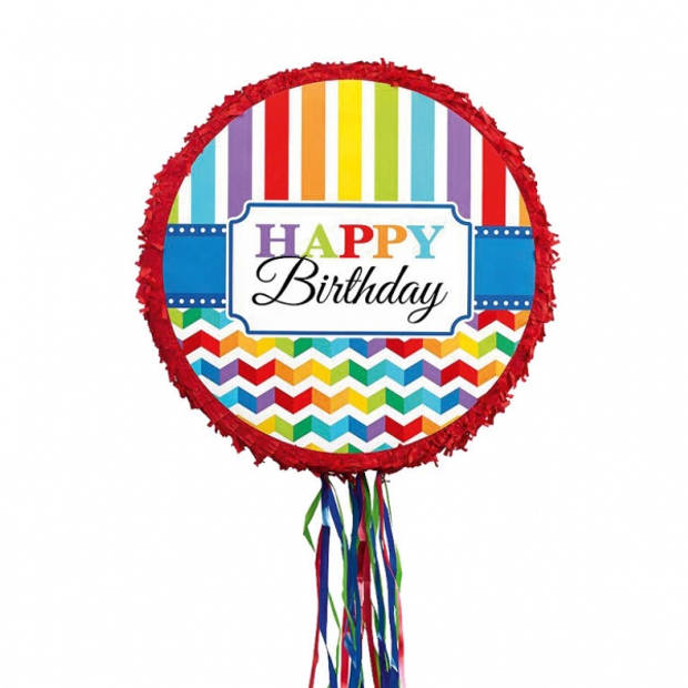 Amscan piñata Birthday Brights 45 cm rond