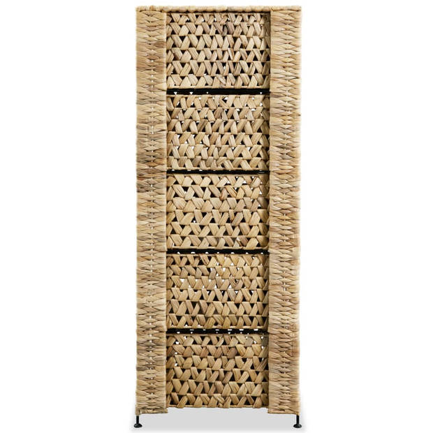 The Living Store Ladekast - 5 manden - 25.5 x 37 x 100 cm - Bruin