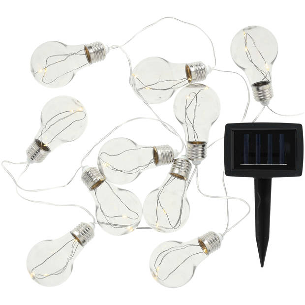 Blokker solar partylights - 10 lampjes - bulb verlichting
