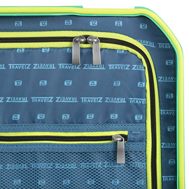TravelZ Locker Reiskoffer – Oersterke en veilige TSA koffer 75cm – Vaste sloten en dubbele wielen - Groen