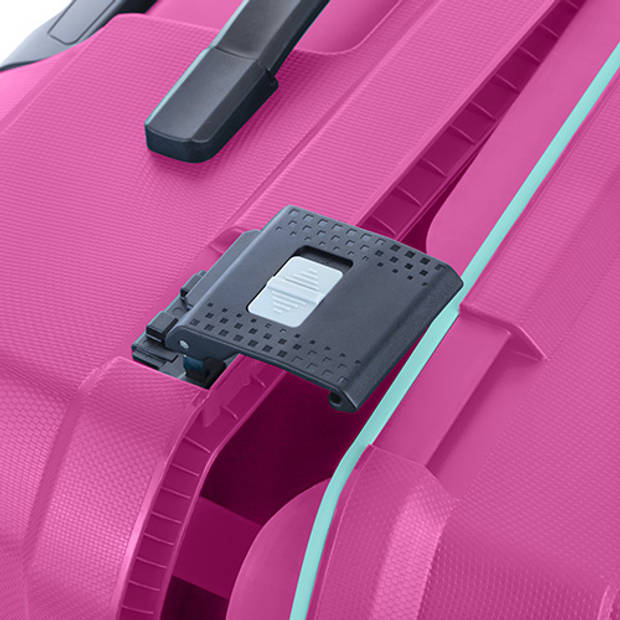 TravelZ Locker Reiskoffer – Oersterke en veilige TSA koffer 75cm – Vaste sloten en dubbele wielen - Roze
