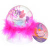 Toi-Toys nachtlamp/sneeuwbol Dream Horse 9 cm led wit/roze