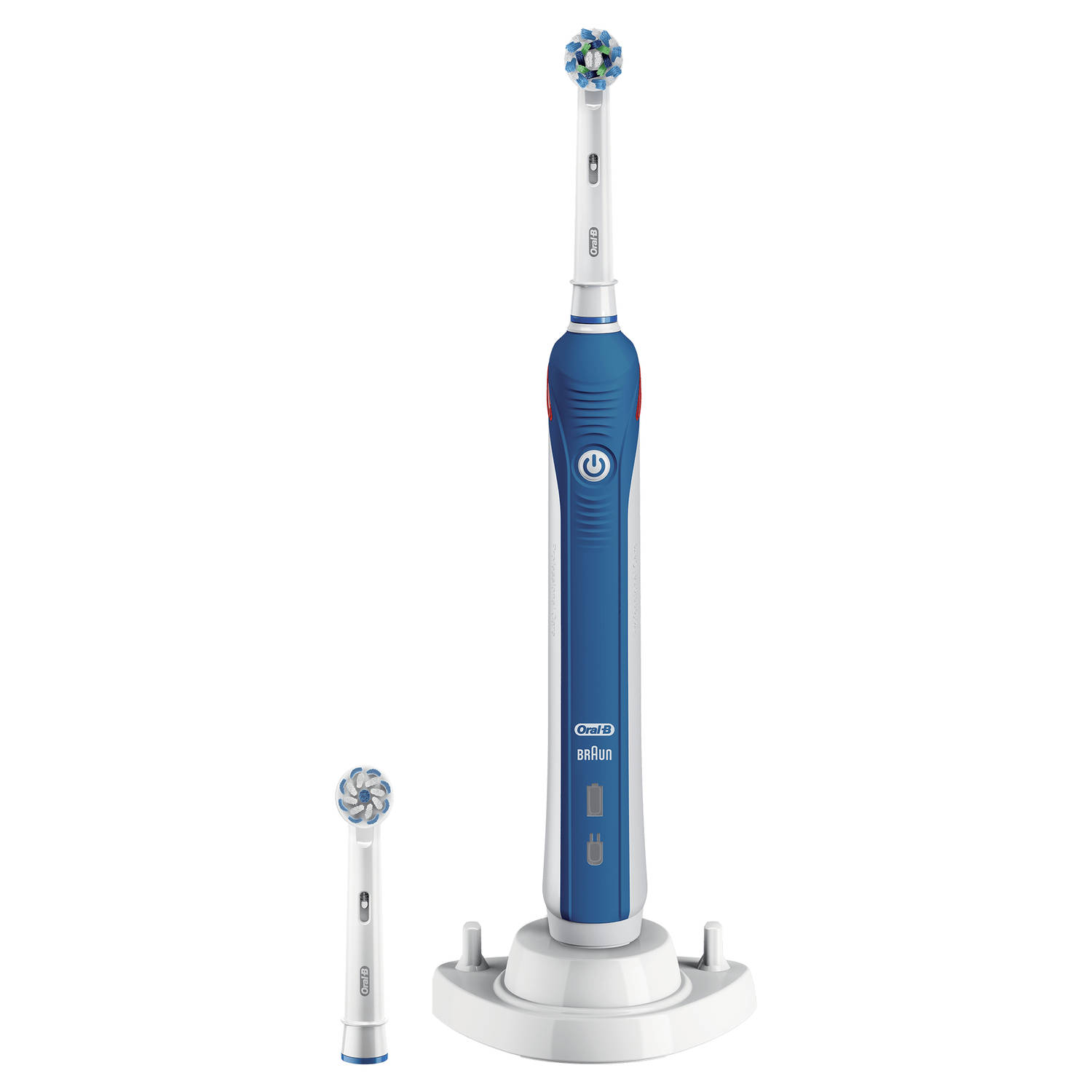 Oral-b Elektrische Tandenborstel Pro 2 2700 Crossaction Blauw - 2 Poetsstanden