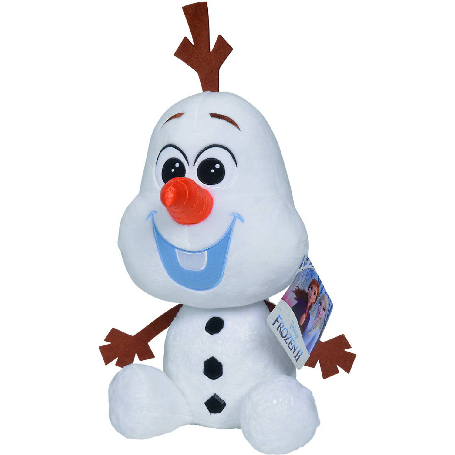 Nicotoy Knuffel Frozen 2 Olaf Junior 43 Cm Pluche Wit