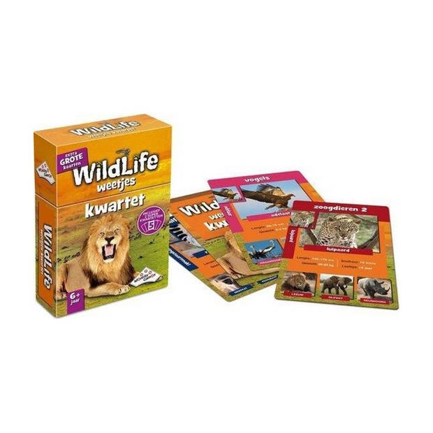 Spel Weetjes Kwartet Wildlife (6101144)