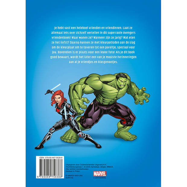 Marvel vriendenboek Avengers