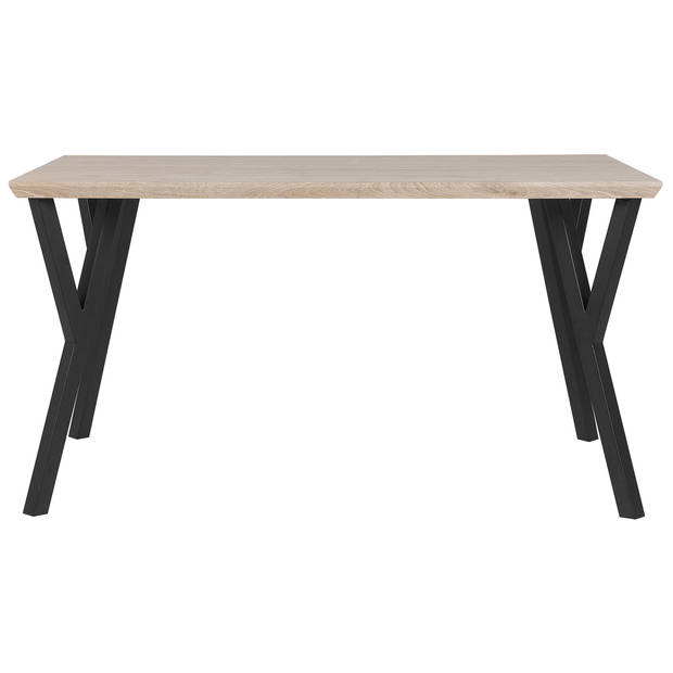 Beliani BRAVO - Eettafel-Lichte houtkleur-MDF