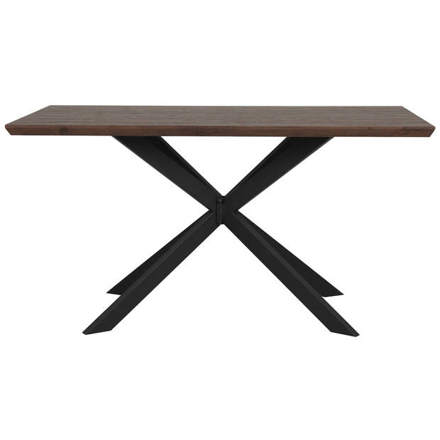 Beliani SPECTRA - Eettafel-Donkere houtkleur-MDF