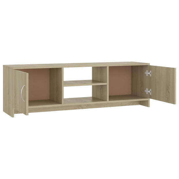 vidaXL Tv-meubel 120x30x37,5 cm bewerkt hout sonoma eikenkleurig