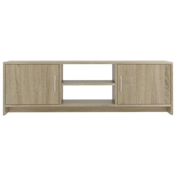 vidaXL Tv-meubel 120x30x37,5 cm bewerkt hout sonoma eikenkleurig