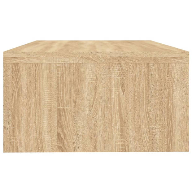 vidaXL Monitorstandaard 42x24x13 cm bewerkt hout sonoma eikenkleurig