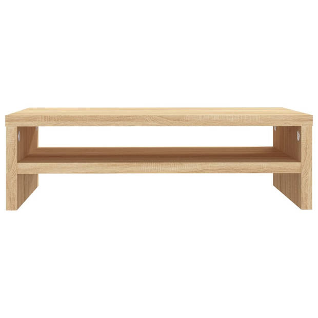 vidaXL Monitorstandaard 42x24x13 cm bewerkt hout sonoma eikenkleurig