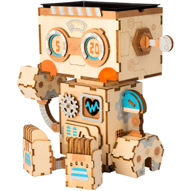 Robotime Robot FT761 - Houten modelbouw - Bloempot - DIY