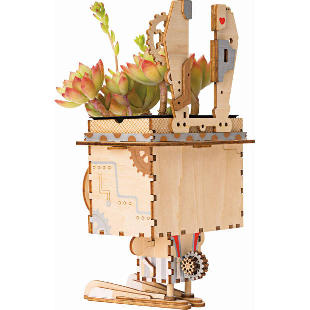 Robotime Konijn FT741 - Houten modelbouw - Bloempot - DIY