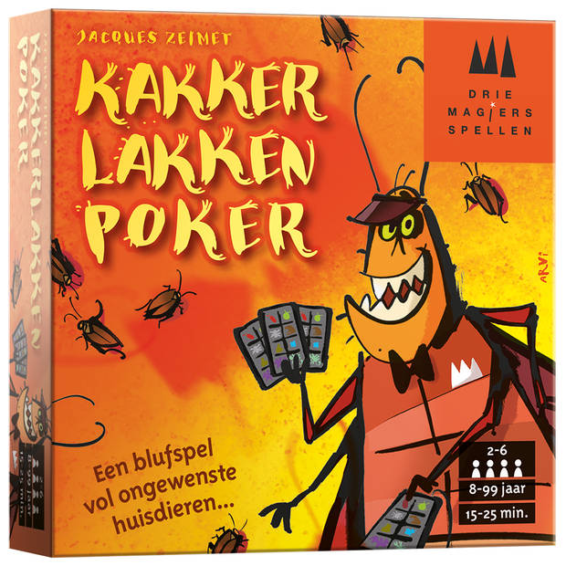 999 Games Drie Magiers Spellen Kakkerlakkenpoker - Kaartspel - 8+