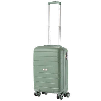 TravelZ Big Bars Handbagagekoffer 55cm Handbagage TSA Olijf
