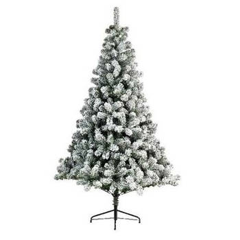 Everlands Imperial Pine kerstboom - besneeuwd - H150 cm - D97 cm - PVC - Kunstkerstboom