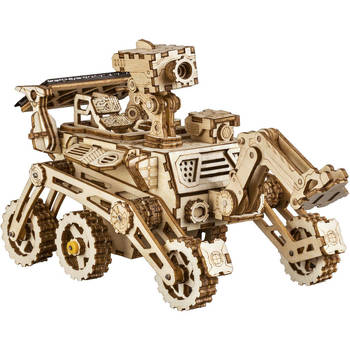Robotime Curiosity Rover met zonnecel LS402 - Houten modelbouw - DIY