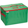 Sunware - kersttas met trays voor 72 ballen groen rood - 51 x 34 x 32 cm