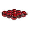 Othmar Decorations Kerstballen - groot formaat - 9x st - rood - D10 cm - Kerstbal