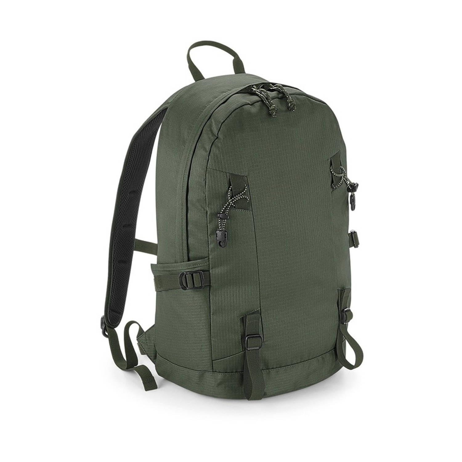 Olijf groene rugtas voor wandelaars/backpackers 20 liter - Rugzak