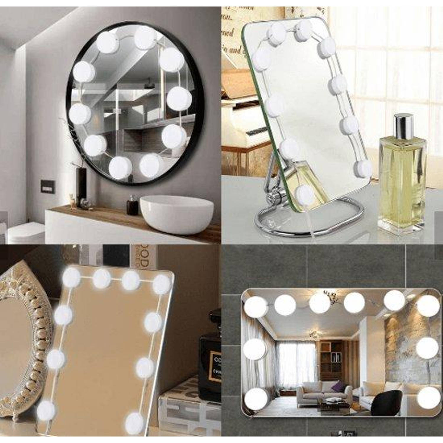 Slepen venster vonnis Parya Official – Make up spiegel LED verlichting – Hollywood Spiegel lampen  | Blokker