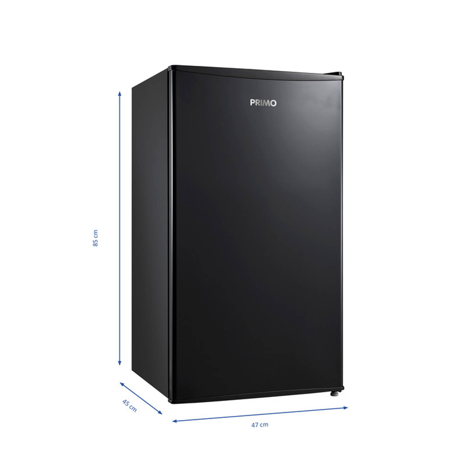 regionaal kleding bossen Primo PR101FR Tafelmodel koelkast met extra koelvak - 93L - A+/F - Zwart |  Blokker