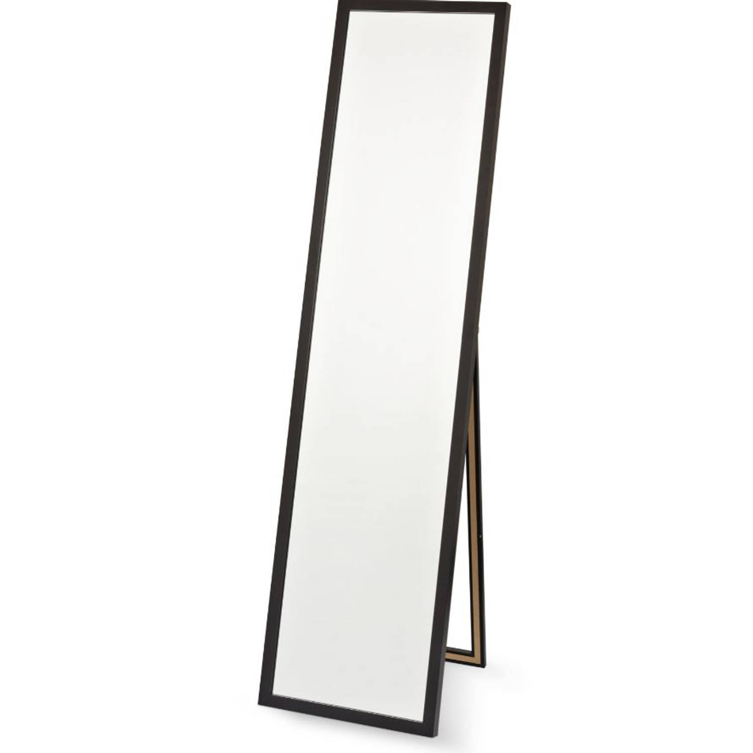 psychologie Verbinding verbroken molen Blokker staande spiegel - 33,5 x 148 cm - zwart | Blokker