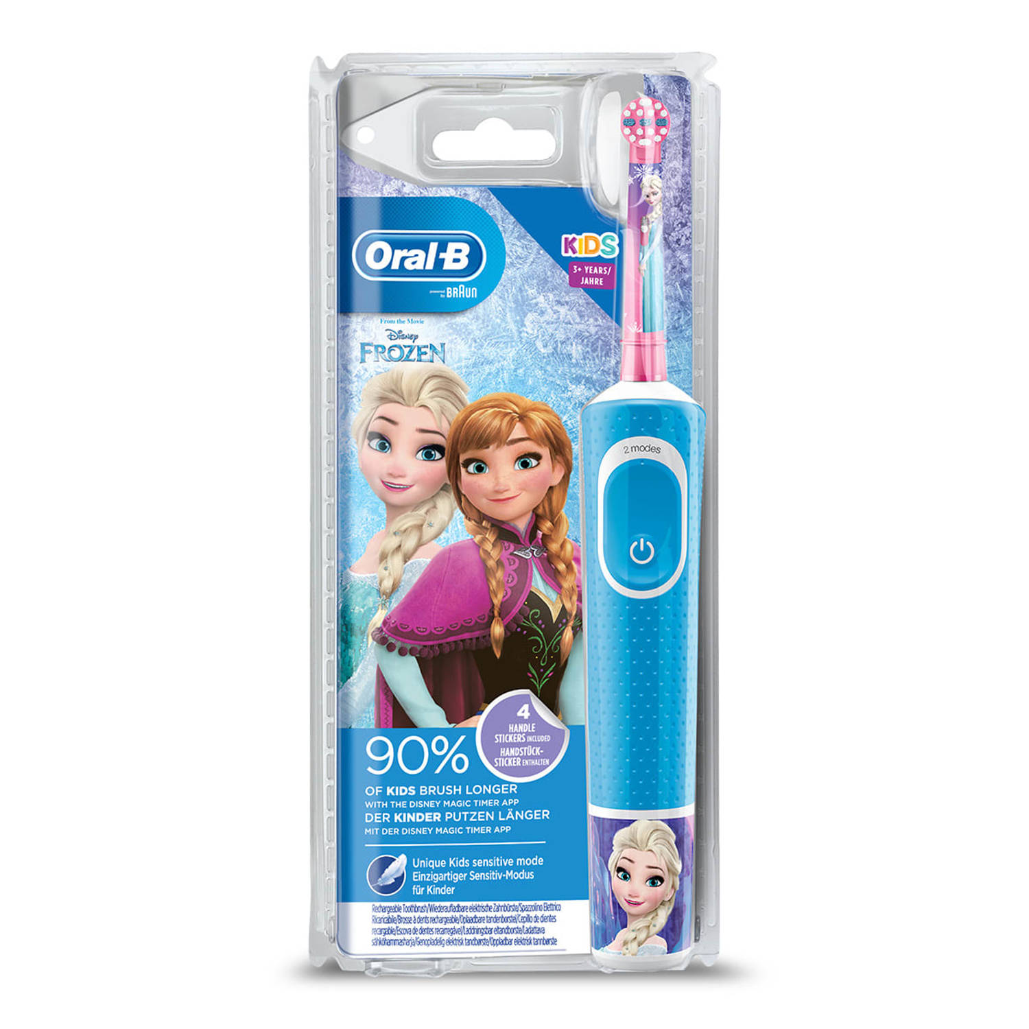 Blauwe plek hoek heldin Oral-B elektrische tandenborstel Kids Frozen - 2 poetsstanden | Blokker
