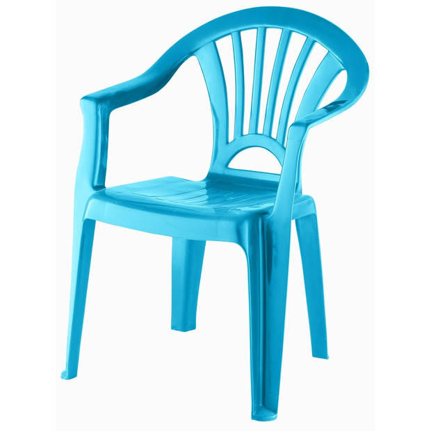 Kinderstoel blauw kunststof 37 x 31 x 51 cm - Kinderstoelen