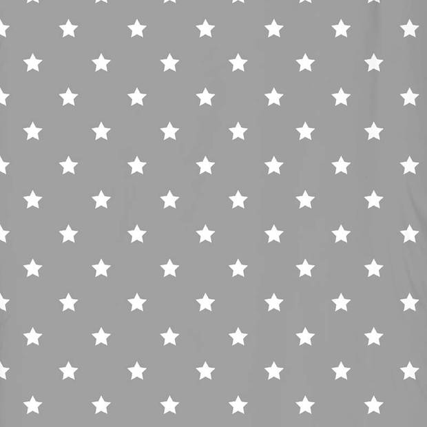 Good Morning Stars dekbedovertrek - Katoen - Peuter (120x150 cm + 1 sloop) - Grijs