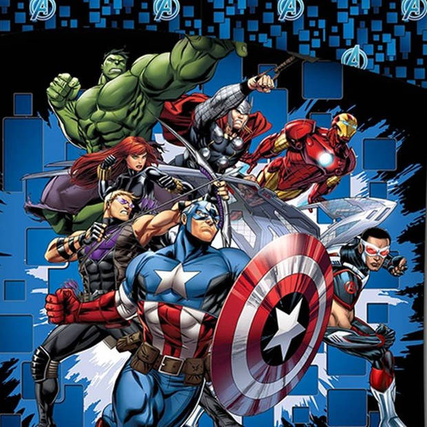 Avengers dekbedovertrek - Microvezel - 1-persoons (140x200 cm + 1 sloop) - Multi
