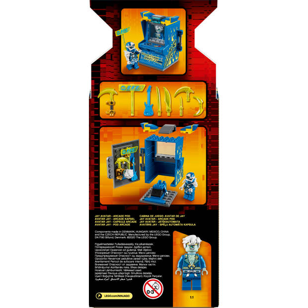 LEGO Ninjago Jay avatar arcade pod 71715