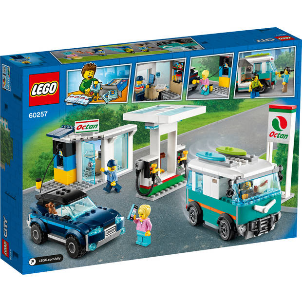LEGO City turbo wheels benzinestation 60257