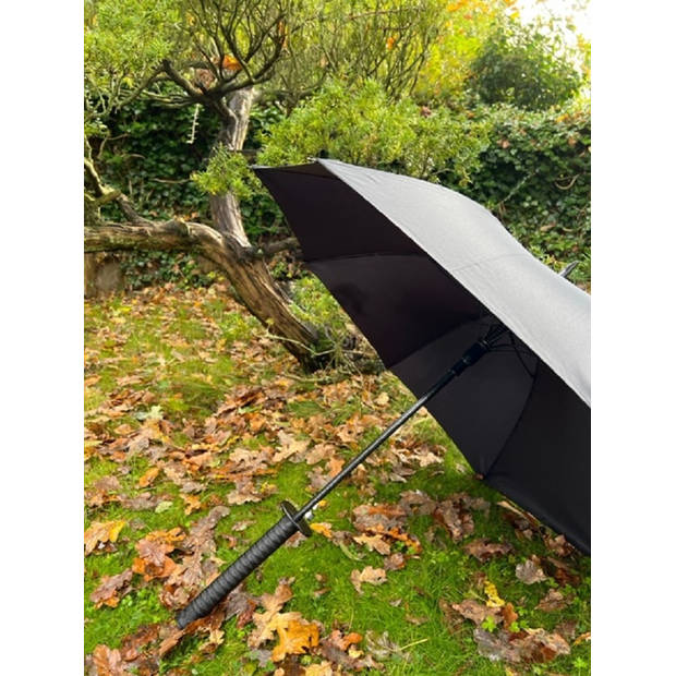 United Entertainment paraplu Samurai 103 x 98 cm nylon zwart