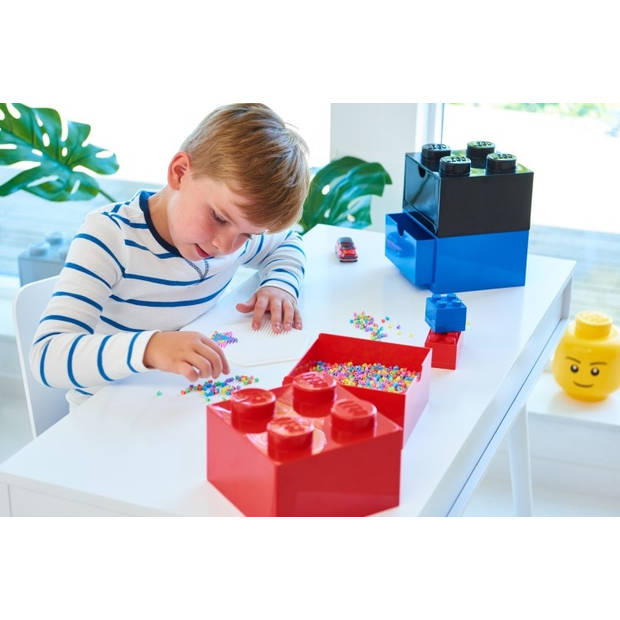 Lego - Opbergbox Bureaulade Brick 4 - Kunststof - Zwart