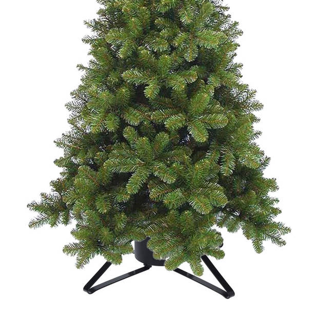 Zwart metal/plastic en kerstboomvoet voor kerstboom stamdikte tot 11 cm - Kerstboom standaarden