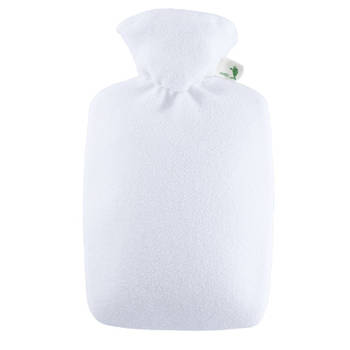 Kruik wit 1.8 liter met fleece hoes - Kruiken