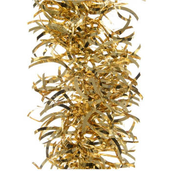 Kerstslingers - goud - folie - 10 x 270 cm - kerstboom versieringen/decoratie - Kerstslingers